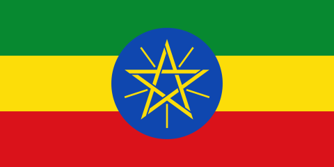 country flags of Ethiopie