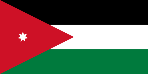 country flags of Jordanie