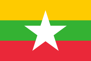 Drapeau Birmanie - Myanmar