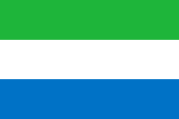 country flags of Sierra Leone